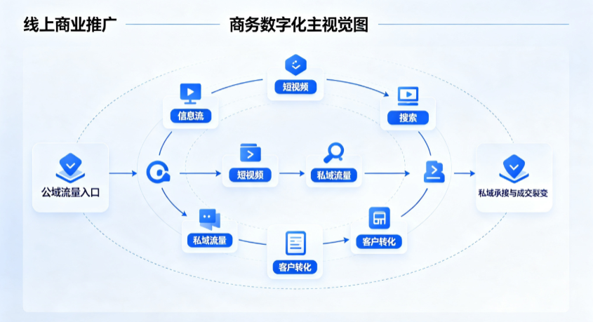 当涂县线上商业推广怎么做？全域流量闭环搭建与低成本转化实战指南